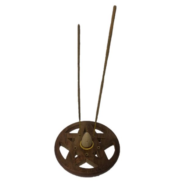 Incense Holder - Pentacle Incense and Cone Holder 4 inch