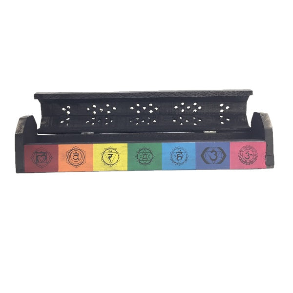 Incense Holder - Chakra 12 inch Incense Box Bur