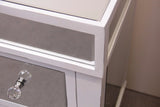 Mirrored 2 Drawer