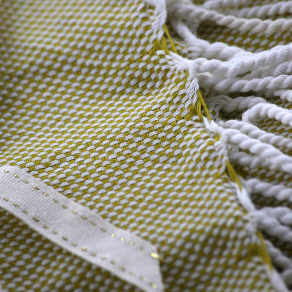 Throw / Blanket - Basket Weave Moss Green- Raine and Humble