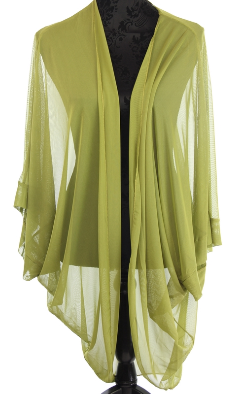 Shrug Cape - Plain Sheer (Lime)