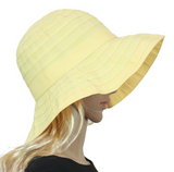 Hat - Ribbon Breton Style 58cm (Lemon)