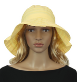 Hat - Ribbon Breton Style 58cm (Lemon)