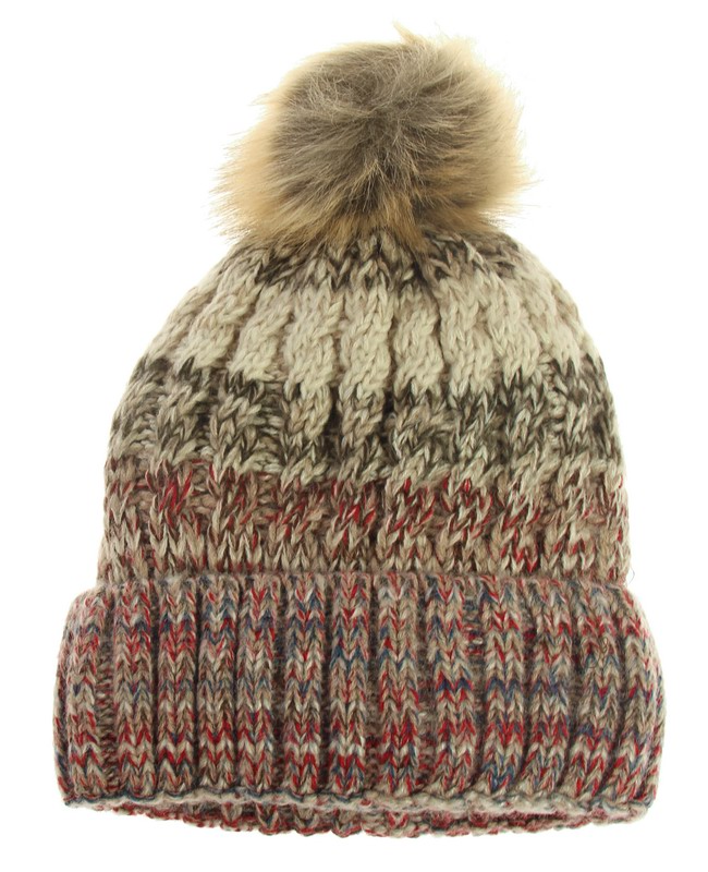 Beanie Hat - Matching lining (Cerise)