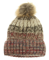 Beanie Hat - Matching lining (Cerise)