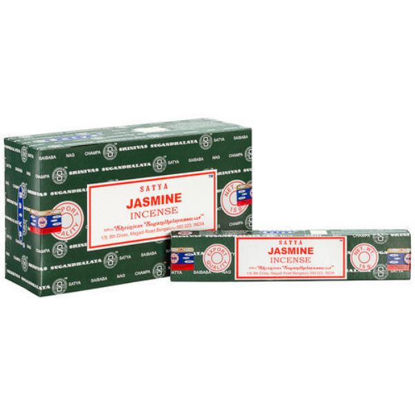 Incense  - Satya Jasmine 15gm x 12 Packets