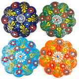 Turkish Handpainted Coasters - 12cm (Set of 4 Assorted)