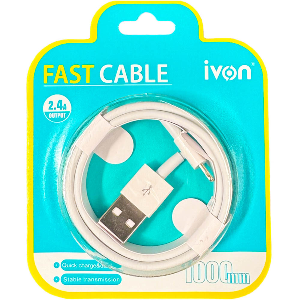 IVON CA19 USB to iPhone- Pack of 5