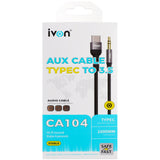 IVON CA104 AUX to Type C- Pack of 5