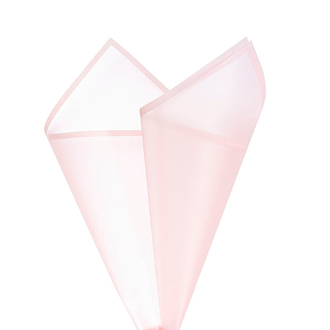 Cello Frosted Hue with Border 50mic Pink Pk100