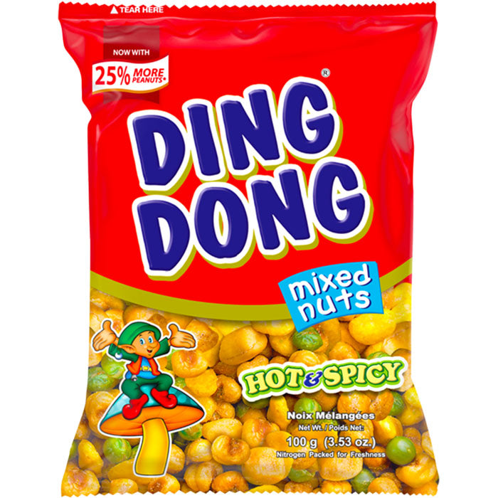 Ding Dong Hot and Spicy 100g - Pack of 60