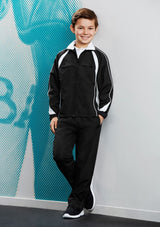 Kids Splice Track Top - Navy/White - Size 10 - Biz Collection