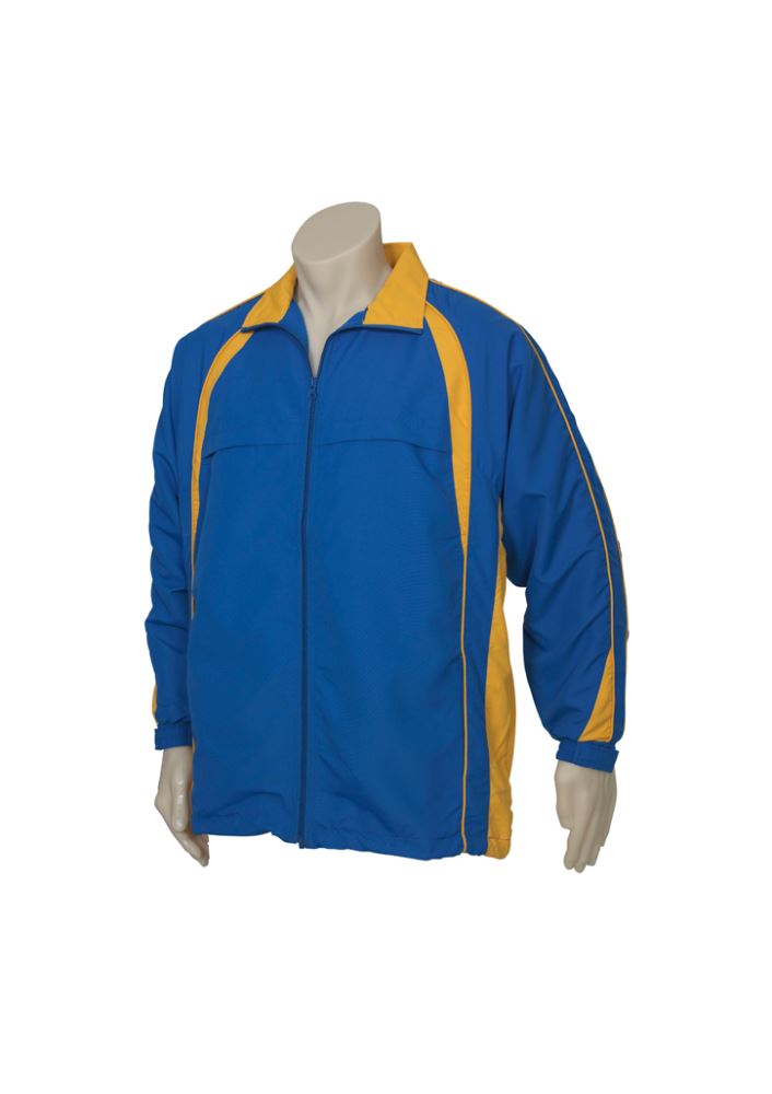 Kids Splice Track Top - Royal/Gold - Size 10 - Biz Collection