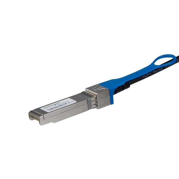 HP JD096C compatible 1.2m SFP+ direct attach cable for 10GbE networking, designed for low-latency, short-distance connections.