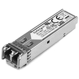 HP JD119B Compatible SFP Fiber Module enabling 1.25 Gbps connectivity over 10 km with LC connector and lifetime warranty.