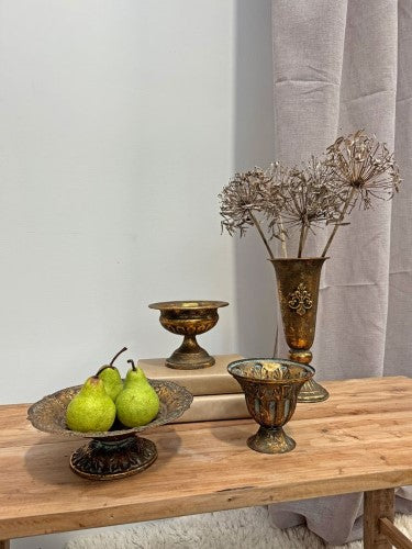Bowl - Aged Metal 23cm (Set of 2)