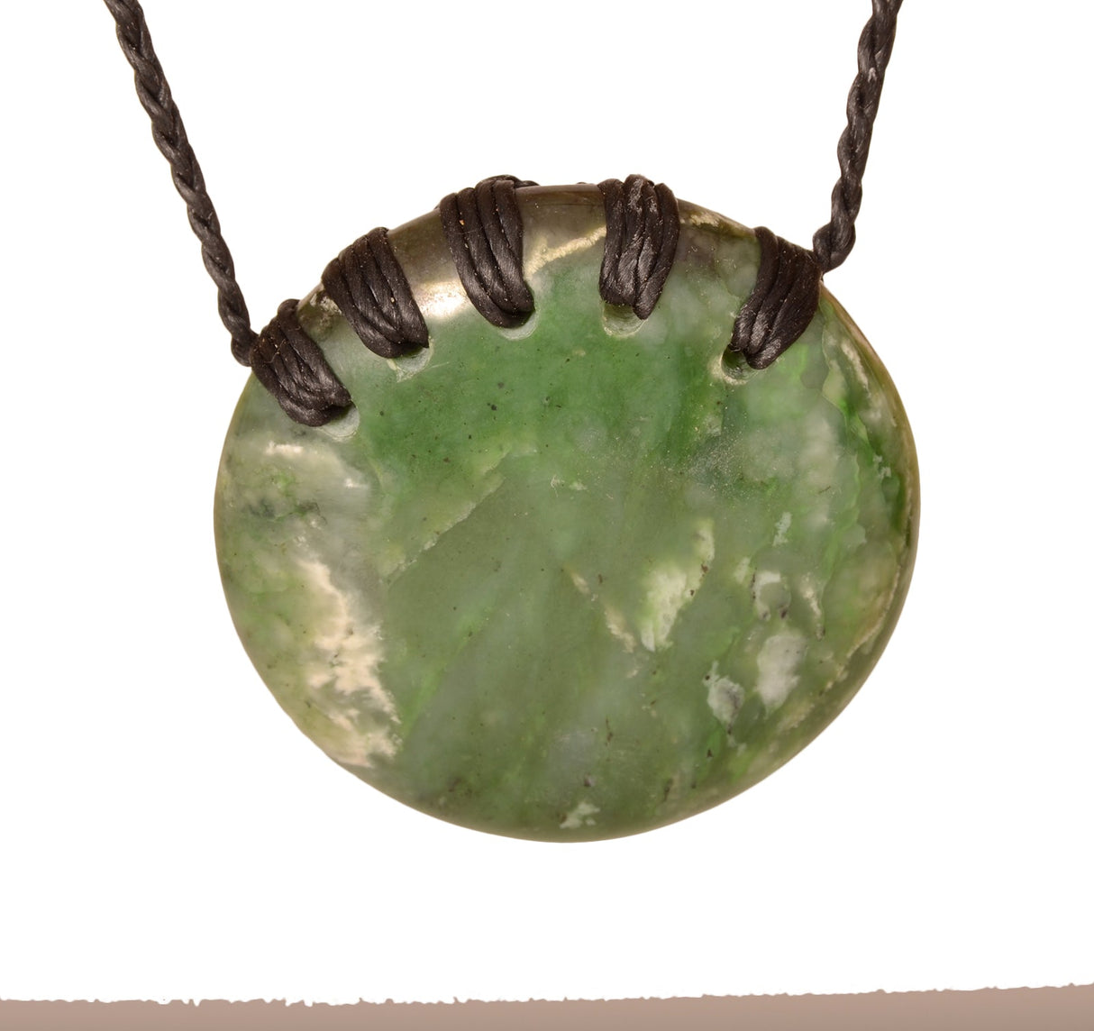 Jade Disc Pendant Necklace