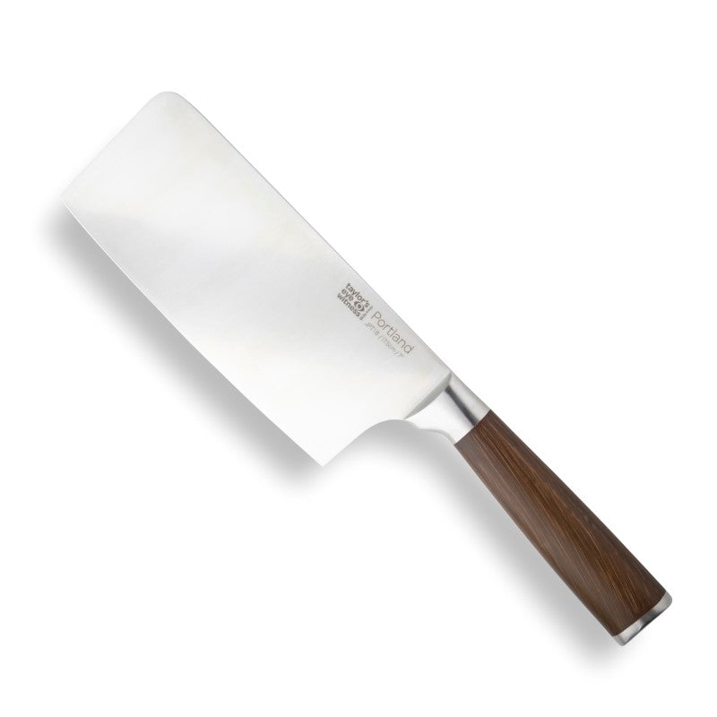 Chinese Chef's Knife - Taylors Portland Walnut (17.5cm)