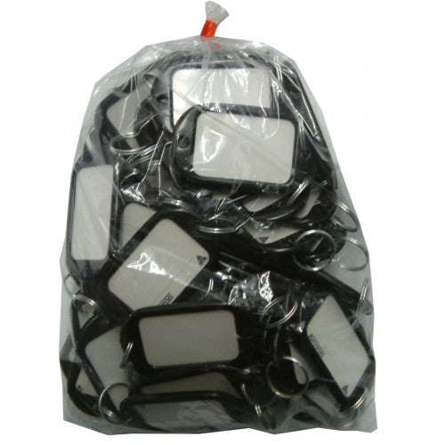 Key Tag "Jumbo" Black    Bag Of 50pce