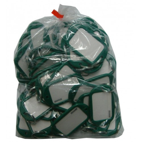 Key Tag "Jumbo" Green    Bag Of 50pce
