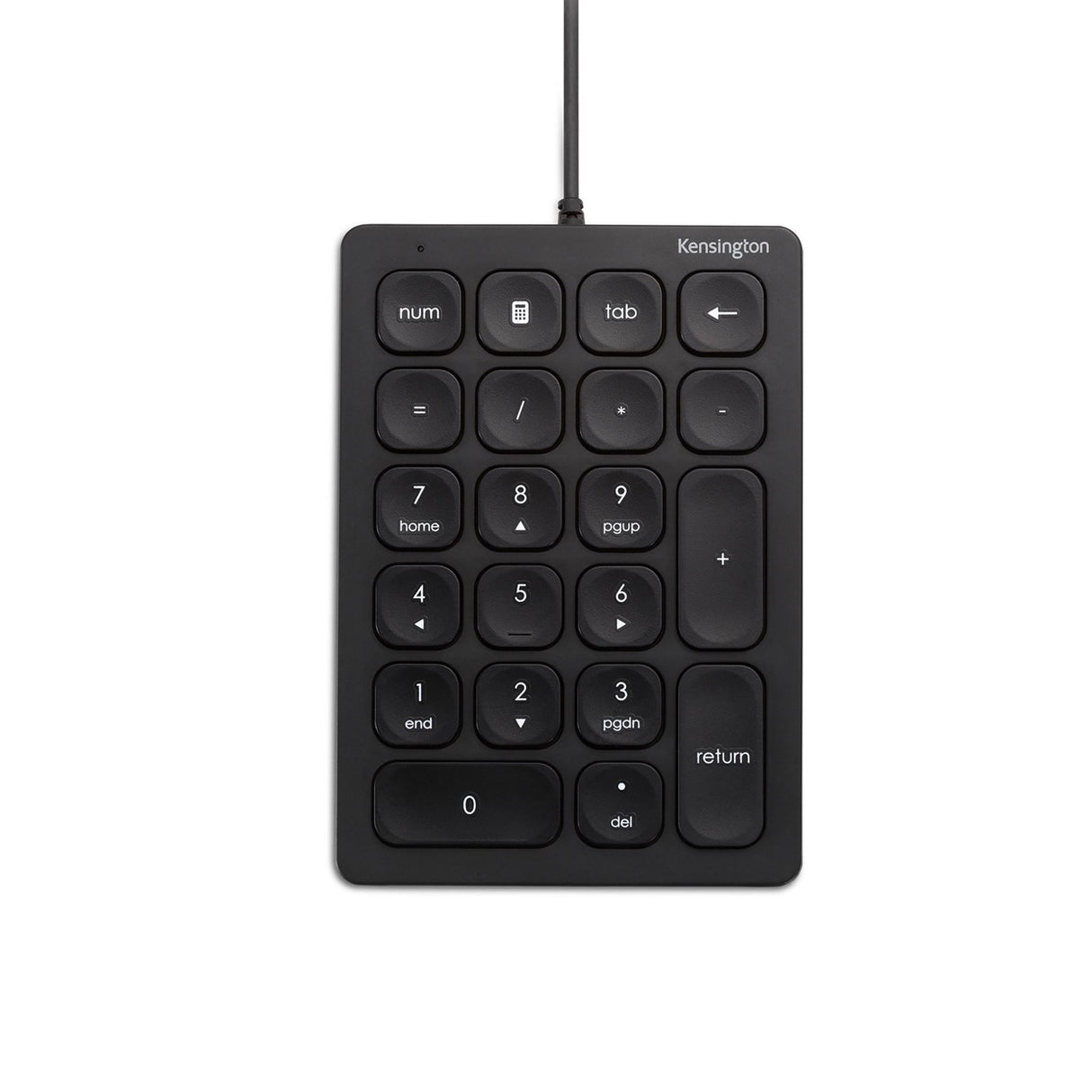 Kensington Wired Numeric Keypad with 21 keys and shortcut buttons for efficient data entry and enhanced productivity.