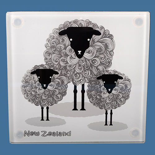 Glass Sheep Coasters - Smartfox