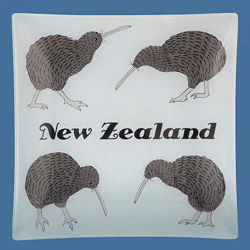 Glass Kiwi Plate - Smartfox