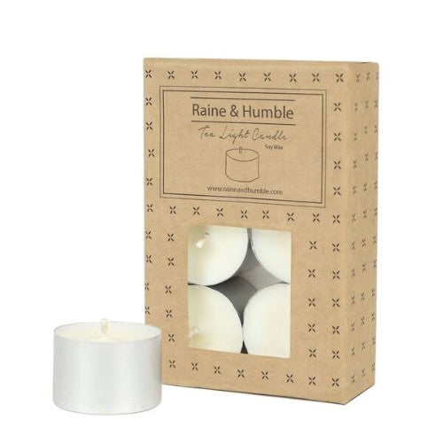 Tea Light Candles - Set of 6 (Soy Wax)