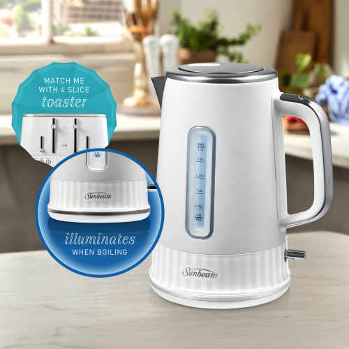 KETTLE - Sunbeam FRENCH RIVIERA COLLECTION (WHITE)