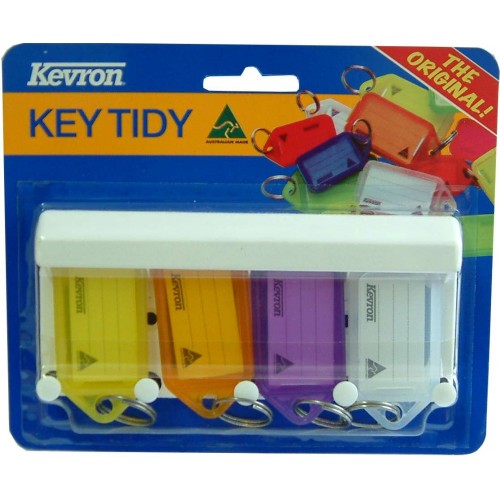 Wall-mounted key tag holders with labels for efficient organization and stylish decor, perfect for homes and offices.