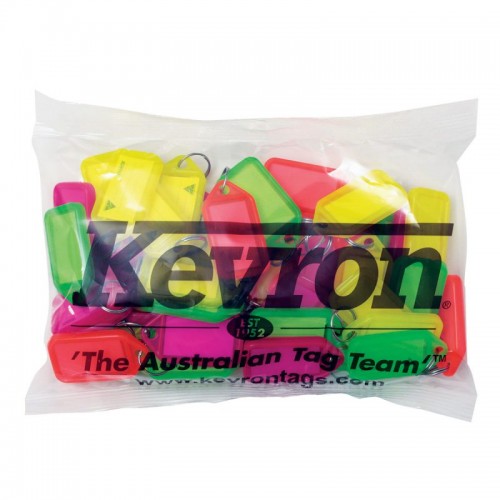 Key Tag Holders with Label Fluoro   Bag Of 50pce