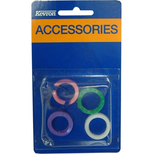 Key Head I.D.Rings Assorted Colours Card Of 5