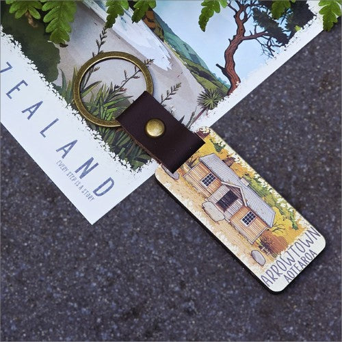 Bamboo Keyring Printed: Arrowtown Keyrings + Keychains