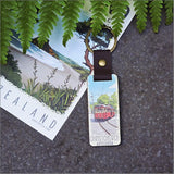 Bamboo Keyring Printed: Christchurch (tram) Keyrings + Keychains