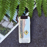 Bamboo Keyring Printed: Taupo (national park) Keyrings + Keychains