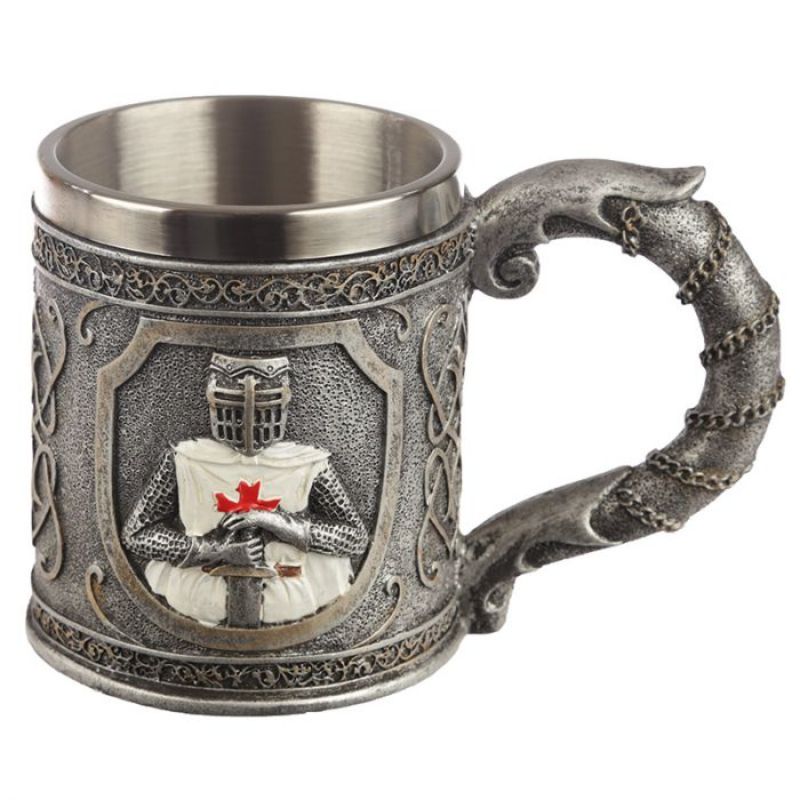 Tankard - Decorative Crusader Knight (15cm)