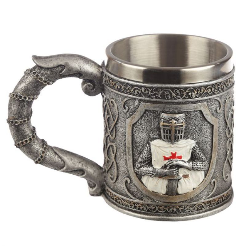 Tankard - Decorative Crusader Knight (15cm)