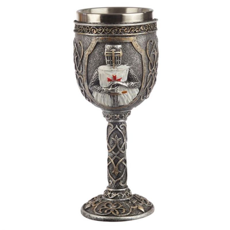 Goblet - Decorative Crusader Knight (19.5cm)