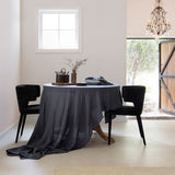 Linen Tablecloth 150x275cm Charcoal- Bambury