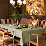 Linen Tablecloth 150x275cm Sage - BAMBURY