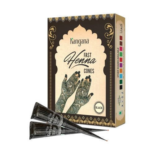 Fast Henna Cones Black (Set of 12)