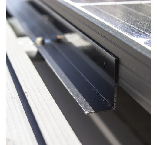 BLACK EZY RAILS LARGE TWIN SOLAR PANEL