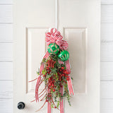 Metal Wreath Door Hanger White