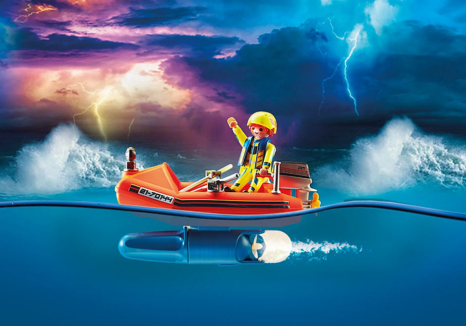 Playmobil - Kitesurfer Rescue with Speedboat