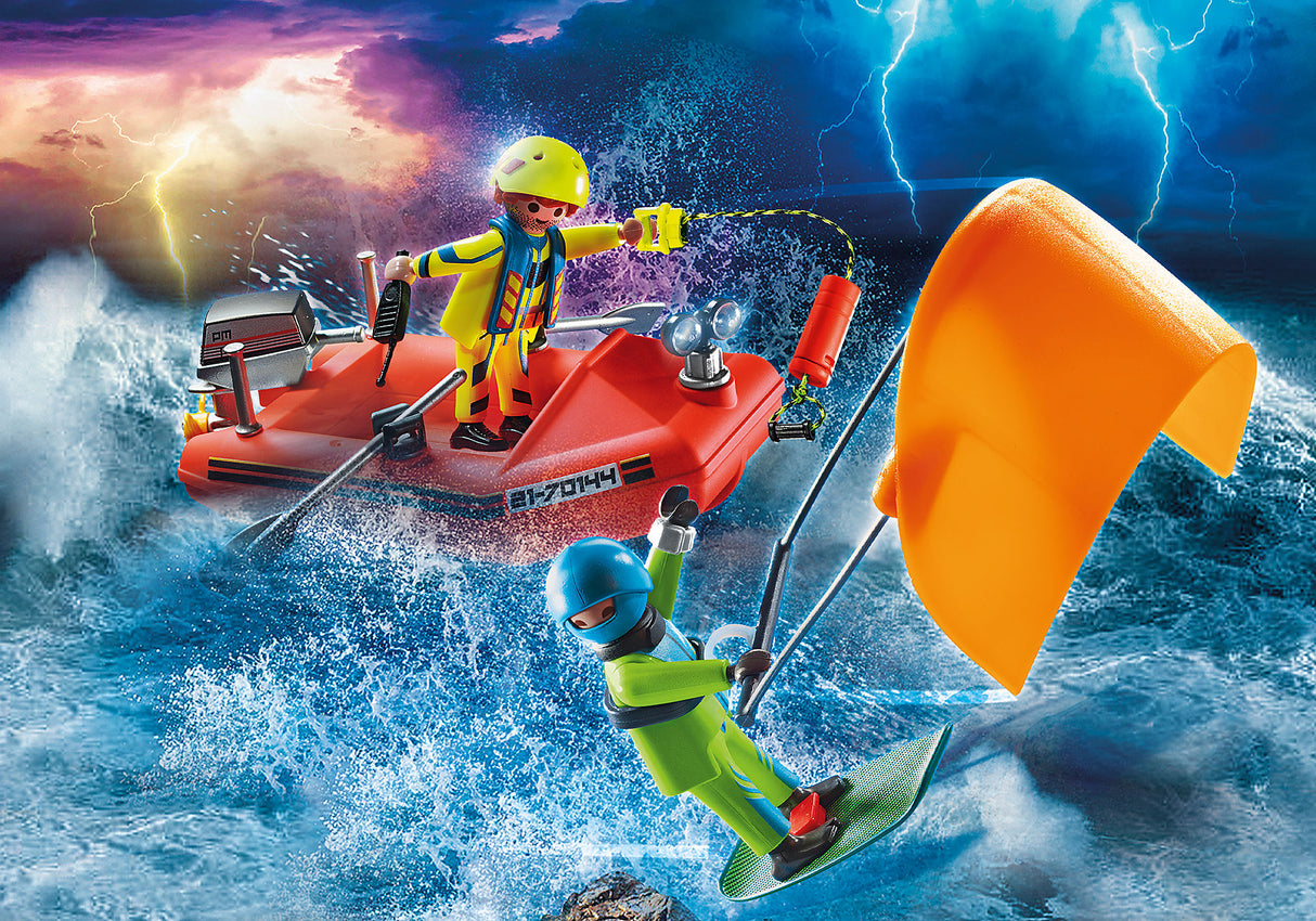 Playmobil - Kitesurfer Rescue with Speedboat