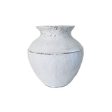 Lombok Urn - Ivy Dappled Whitewash Small (30 x 32cm)