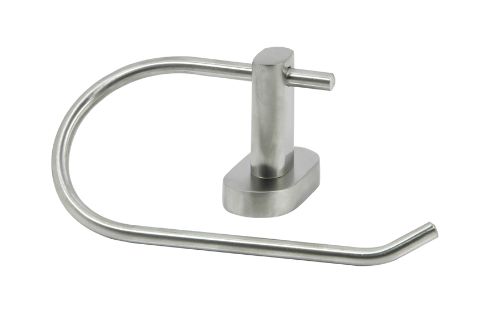 Luca Toilet Roll Holder  - Brushed Stainless Steel
