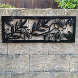 Wall Art - Large Panel Manuka Black (790mm)- Kiwiana