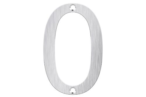 Letter Box Numbers - Stainless Steel (NUMBER - 0)