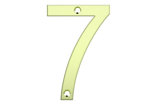 Letter Box Numbers - Polished Brass(NUMBER - 7)